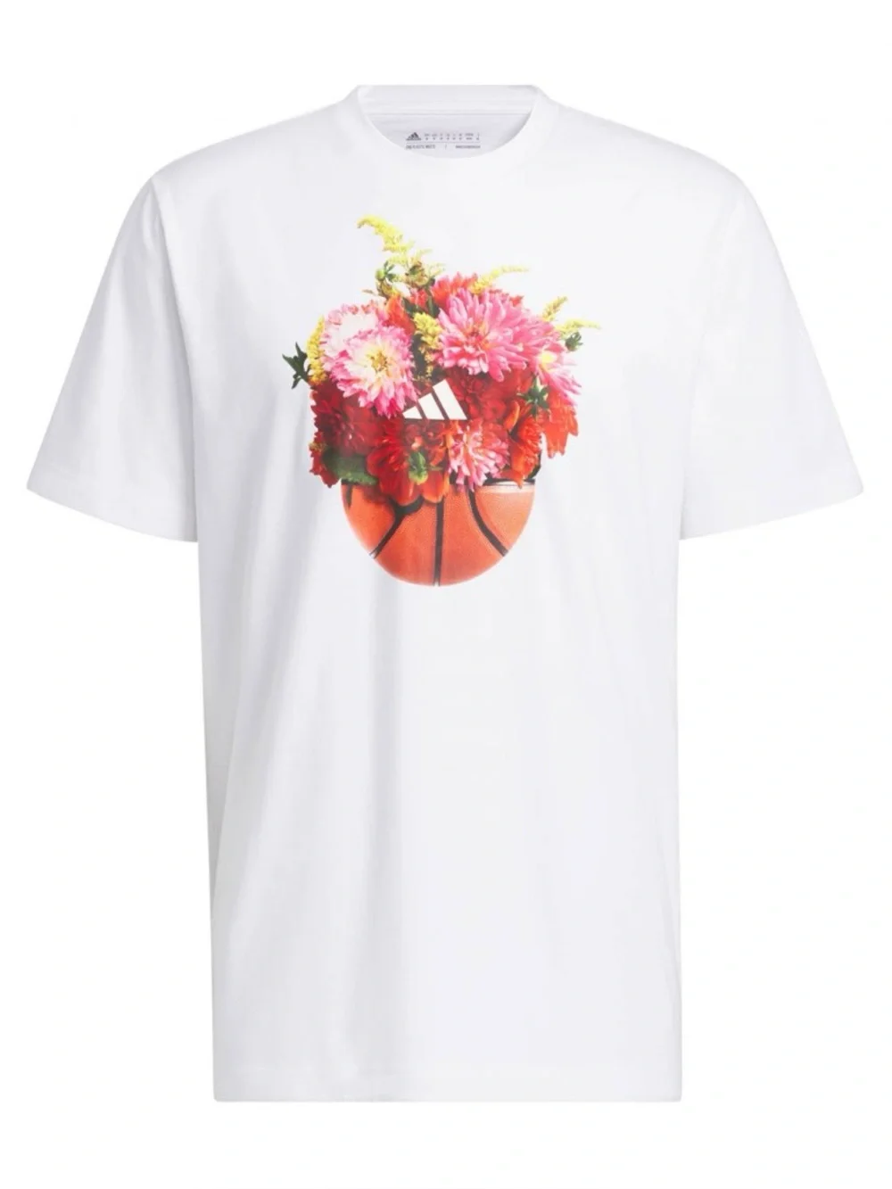 Adidas Men's Floral Hoops Graphic T-Shirt